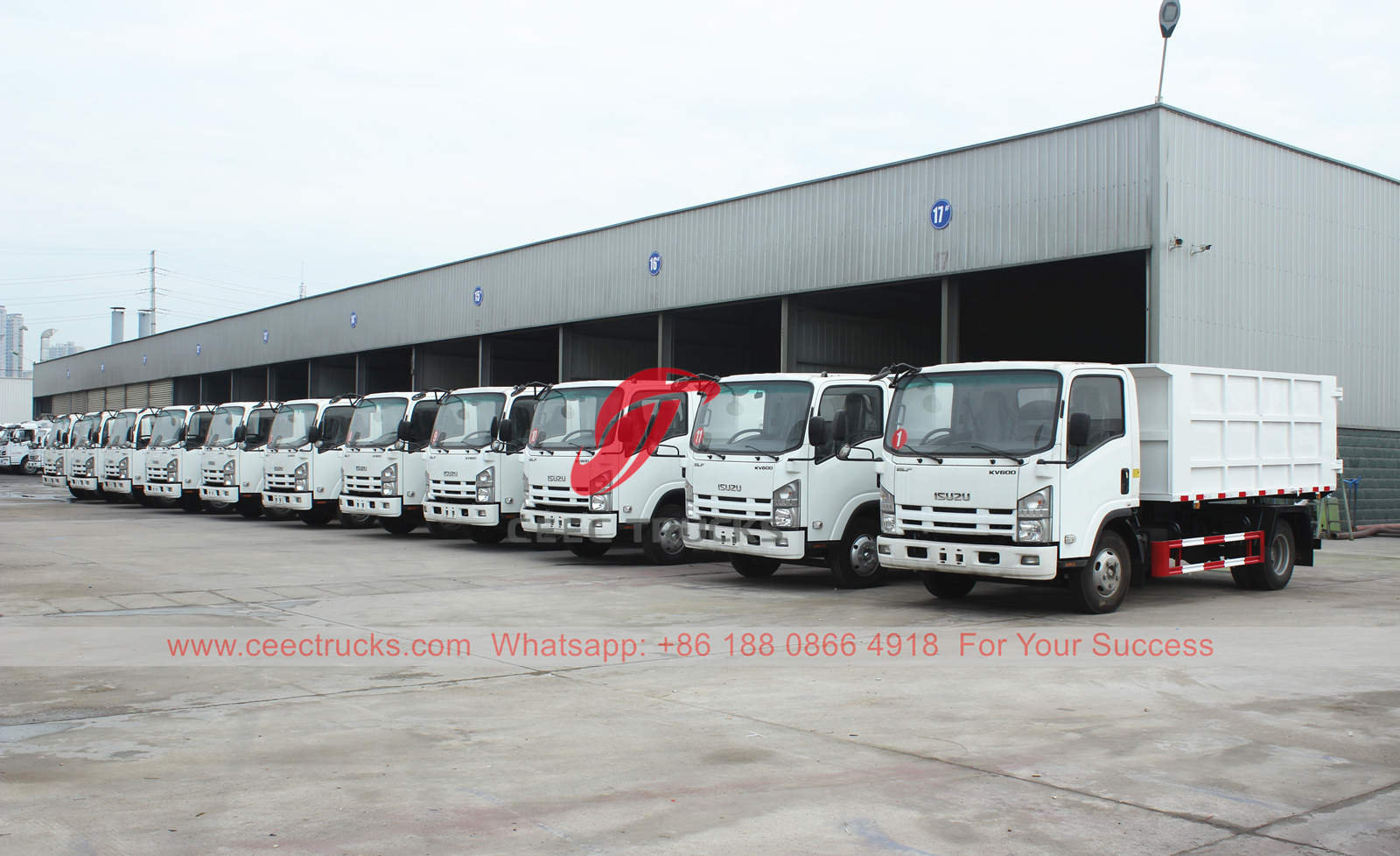11 units ISUZU garbage collector trucks were delivered to Dubai