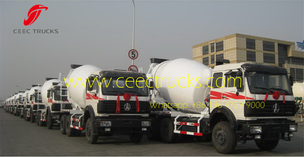 beiben concrete mixer truck export