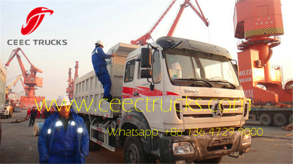 beiben 2534 dumper truck export to Congo