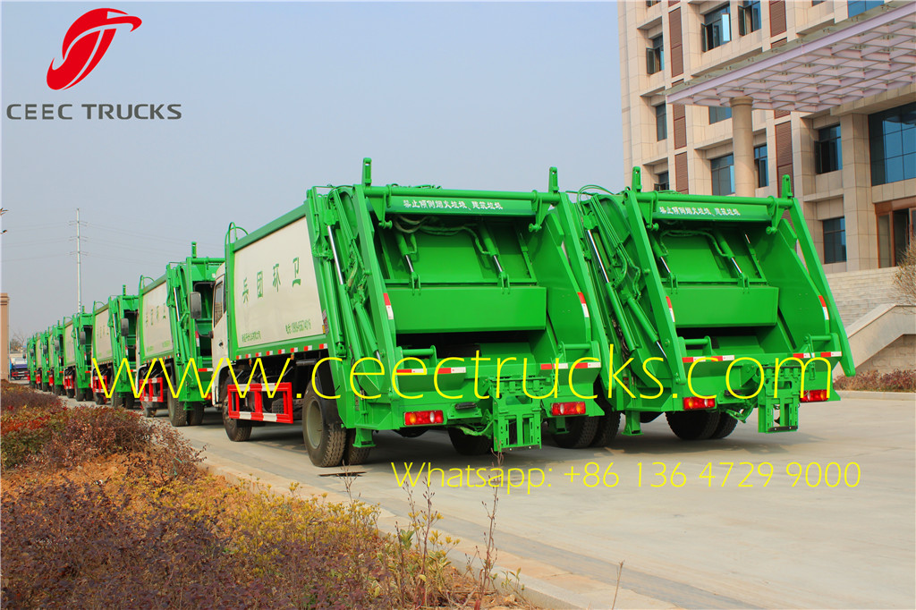 FAW 10-12 CBM garbage compactor trucks factory stock