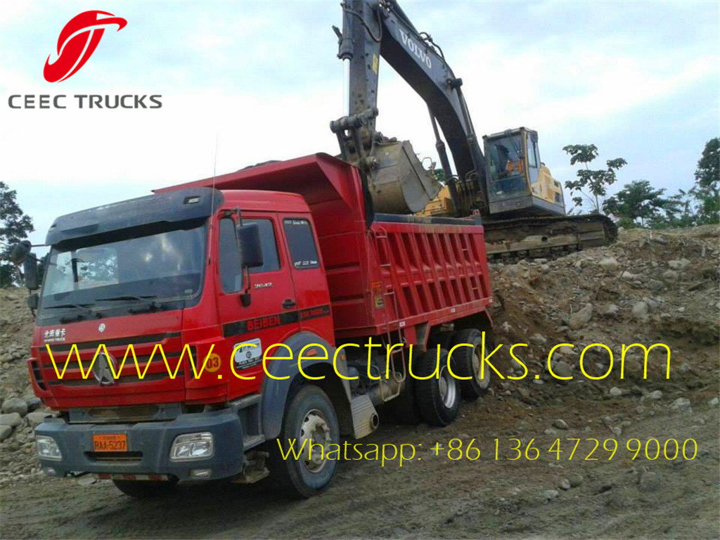 beiben 40 T dump truck export Ecuador