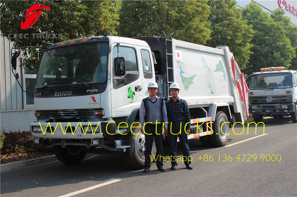 ISUZU 12 CBM rubbish collection compactor truck