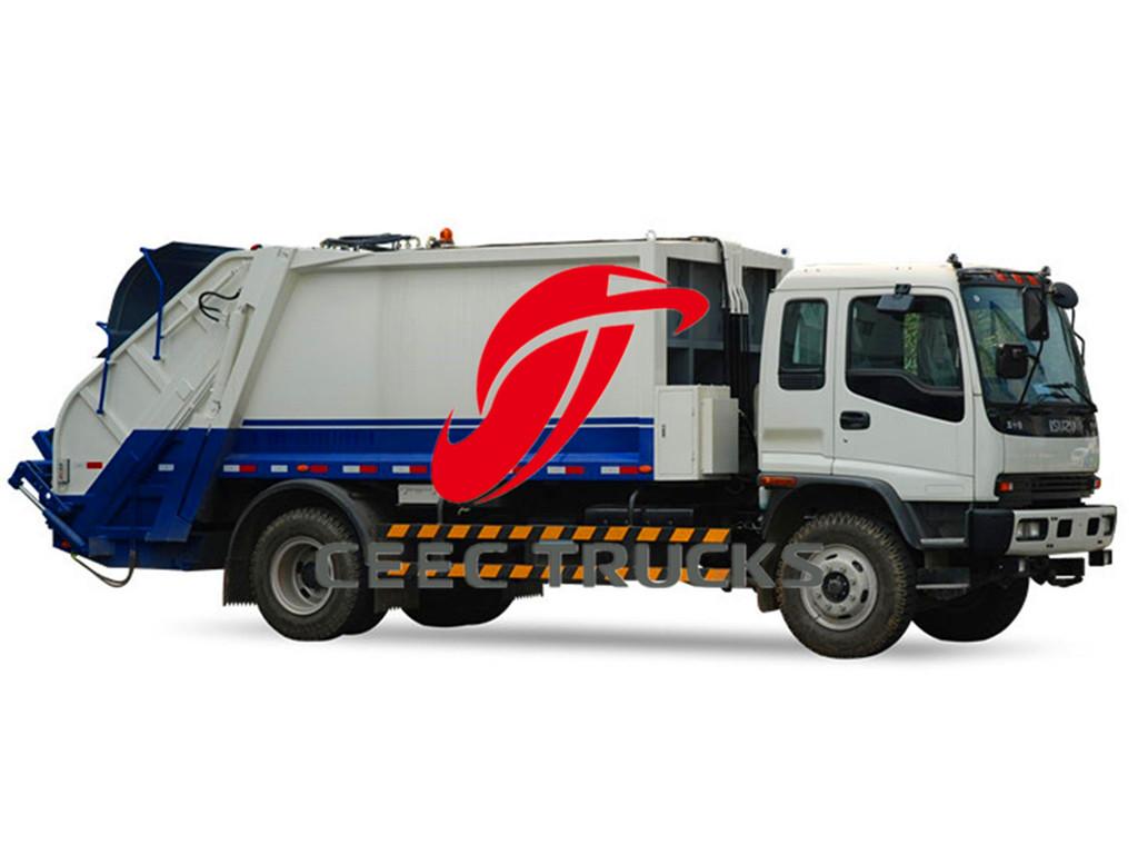 ISUZU FVR FTR 12CBM garbage compactor truck supplier ISUZU FVR FTR 12CBM garbage compactor truck supplier
