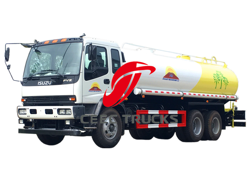 ISUZU 20CBM water tanker trucks export Mongolia