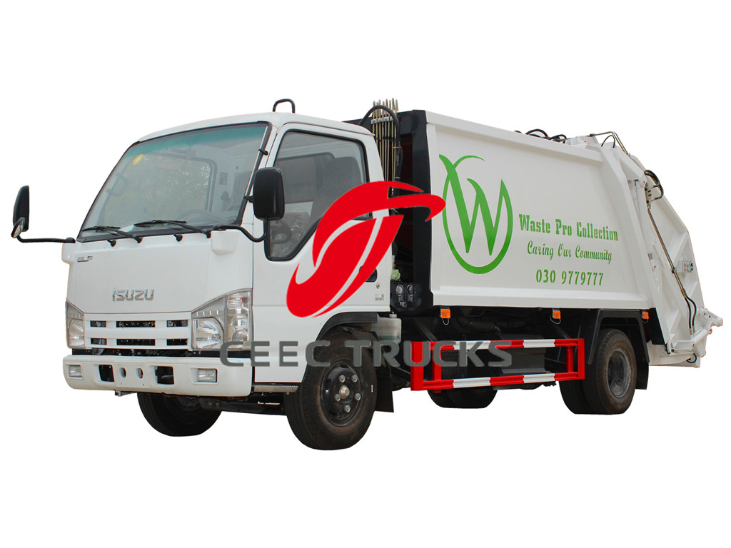 ISUZU 6000 liters refuse compressed truck sale