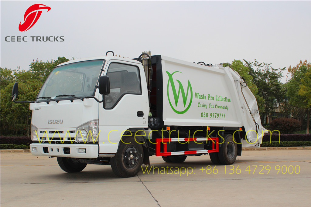 ISUZU 6000 liters refuse compressed truck export