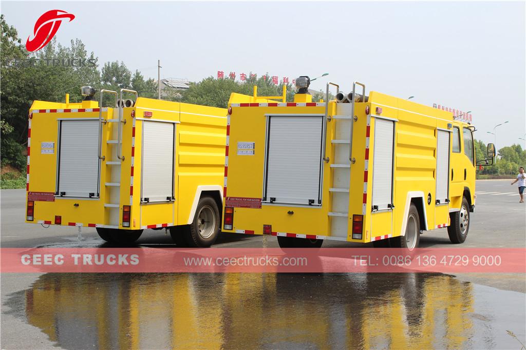 Dubai customer buy 2 units ISUZU firefighting trucks low price sale Dubai customer buy 2 units ISUZU firefighting trucks low price sale
