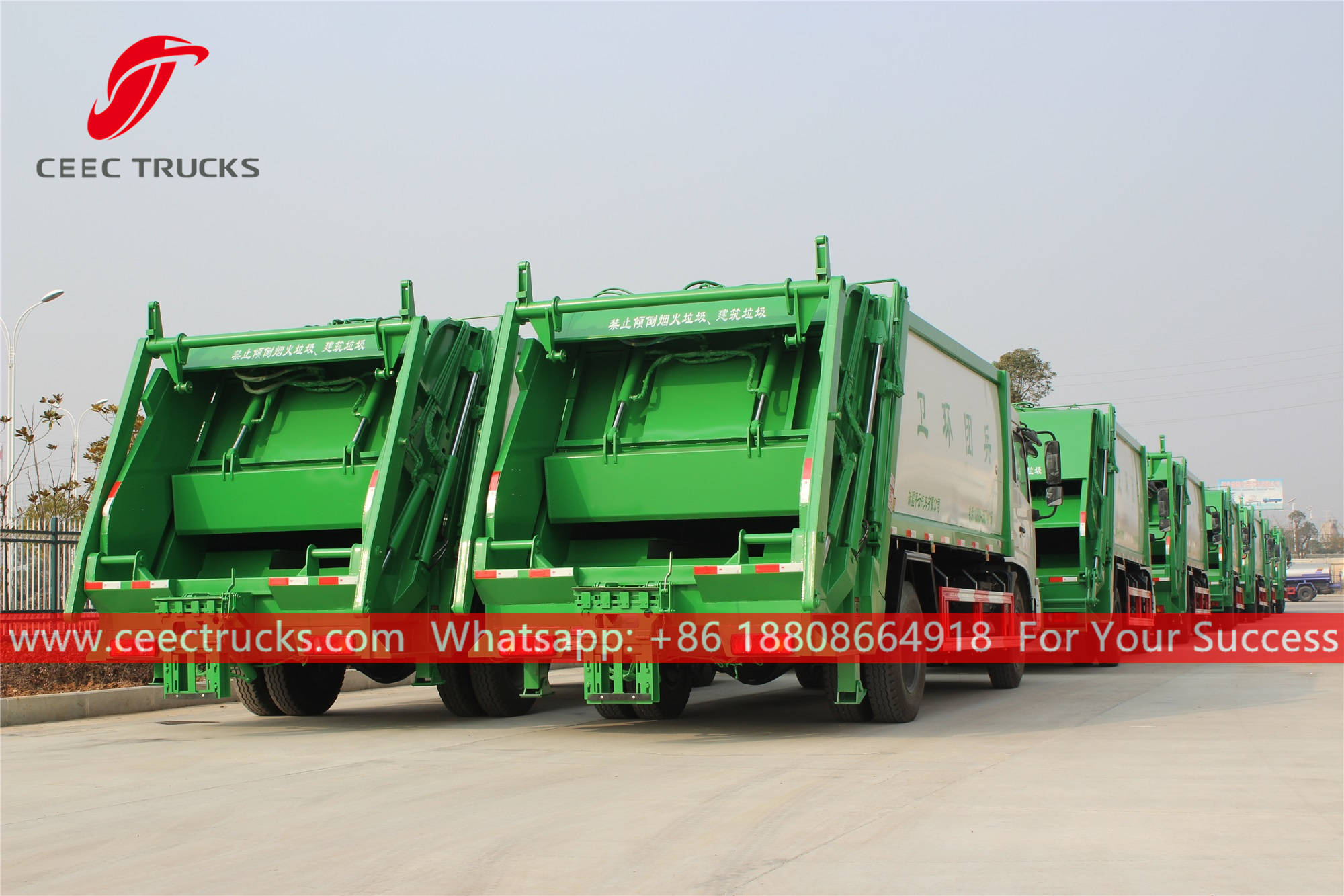 20 units rear loader waste truck are finished production