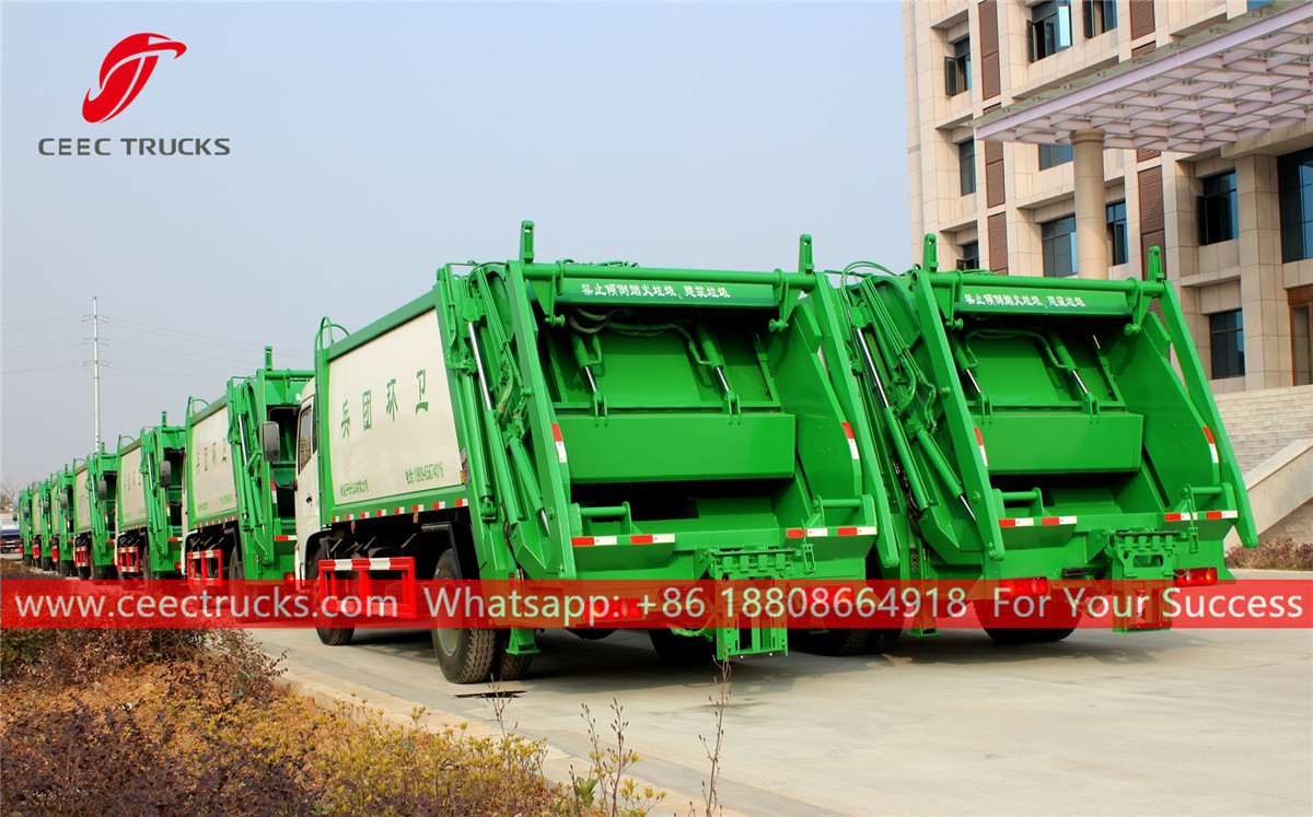 20 units refuse compactor trucks are ready for shipment