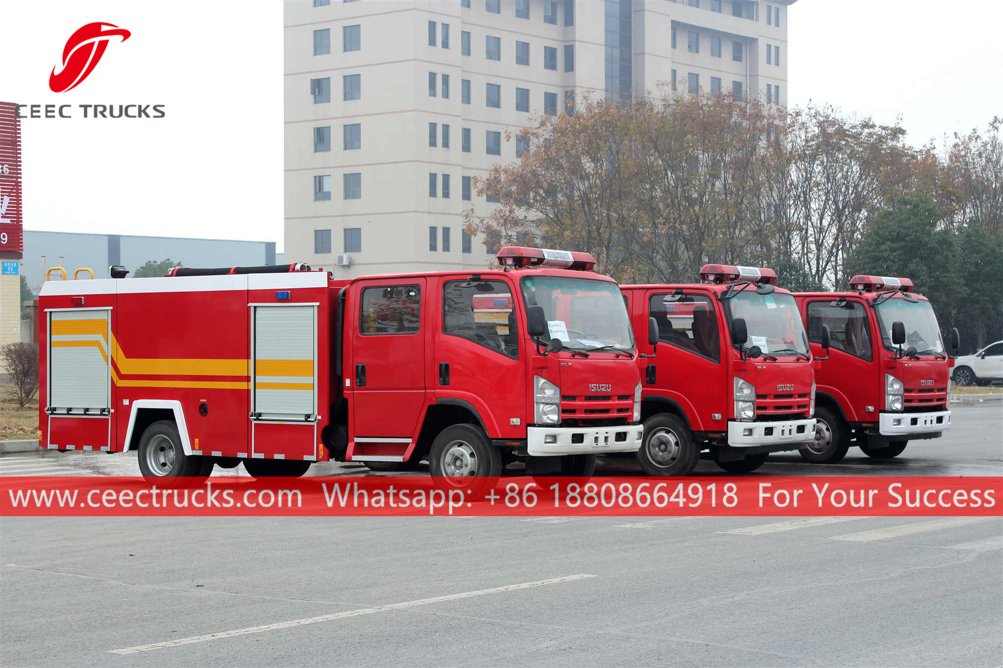3 units ISUZU Fire rescue trucks were delivered