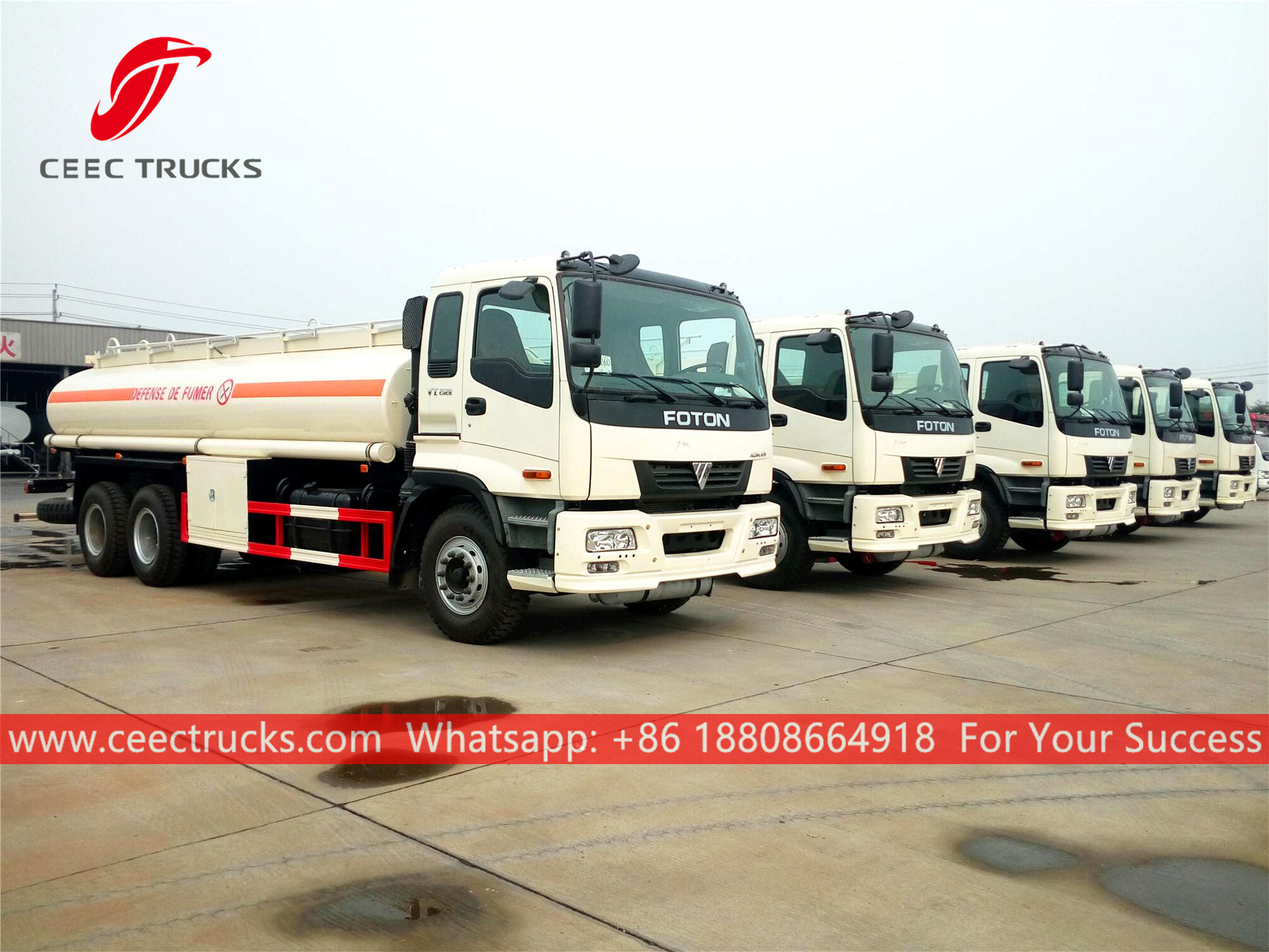 5 units FOTON Fuel transportation trucks for export