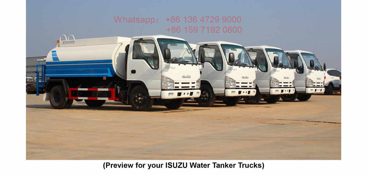 Myanmar--ISUZU 5000L water tanker truck manual