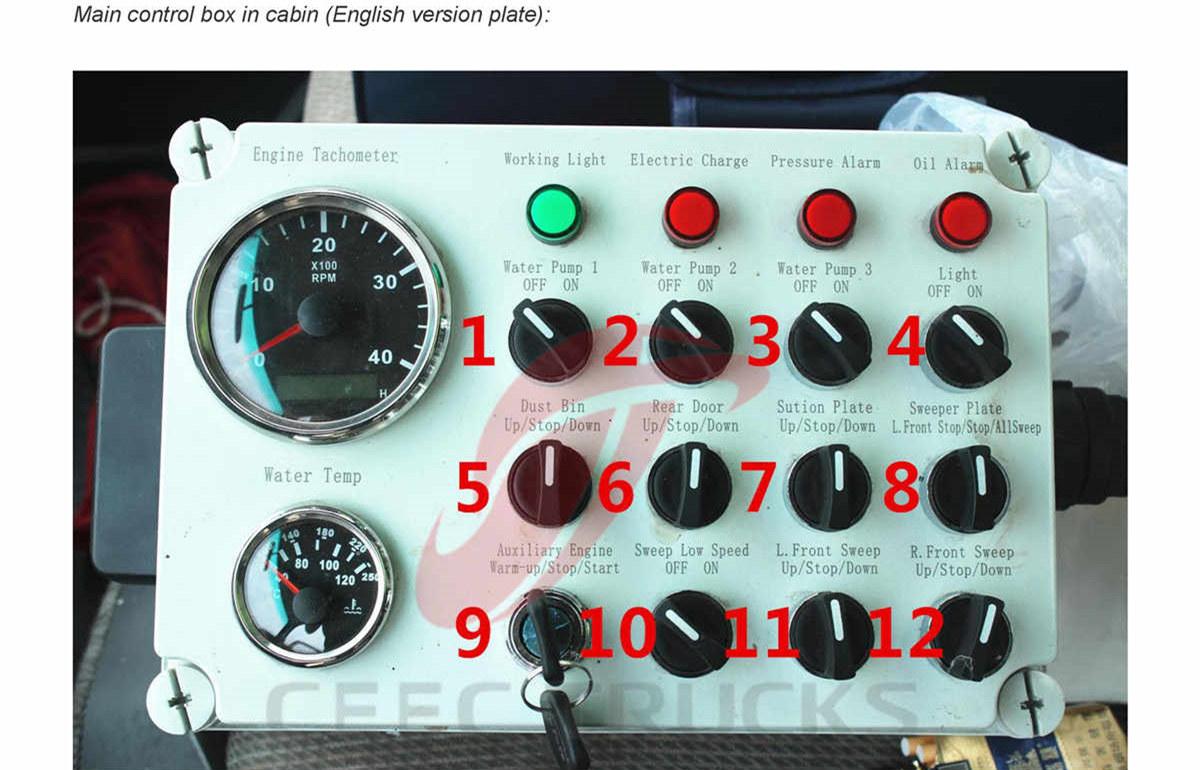 ISUZU 5cbm road sweeper truck export to Dubai ISUZU 5cbm road sweeper truck export to Dubai