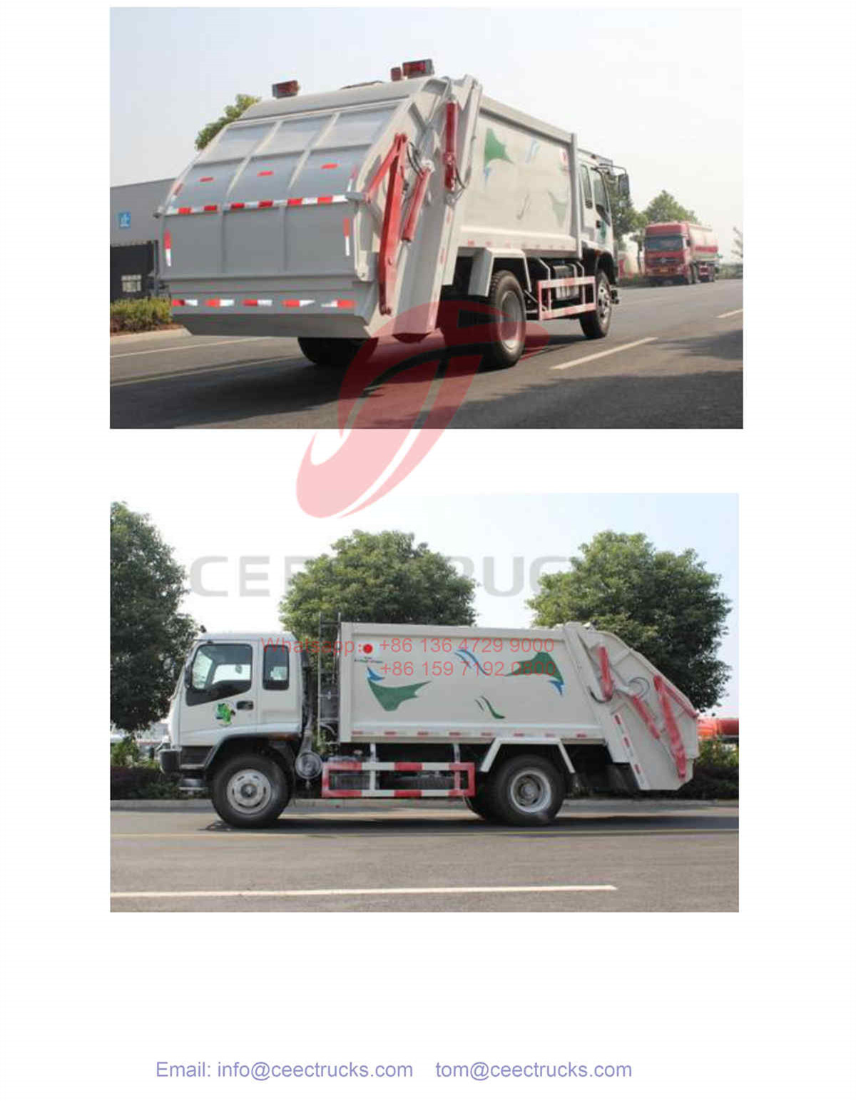 Ameria--ISUZU 10CBM garbage compactor truck