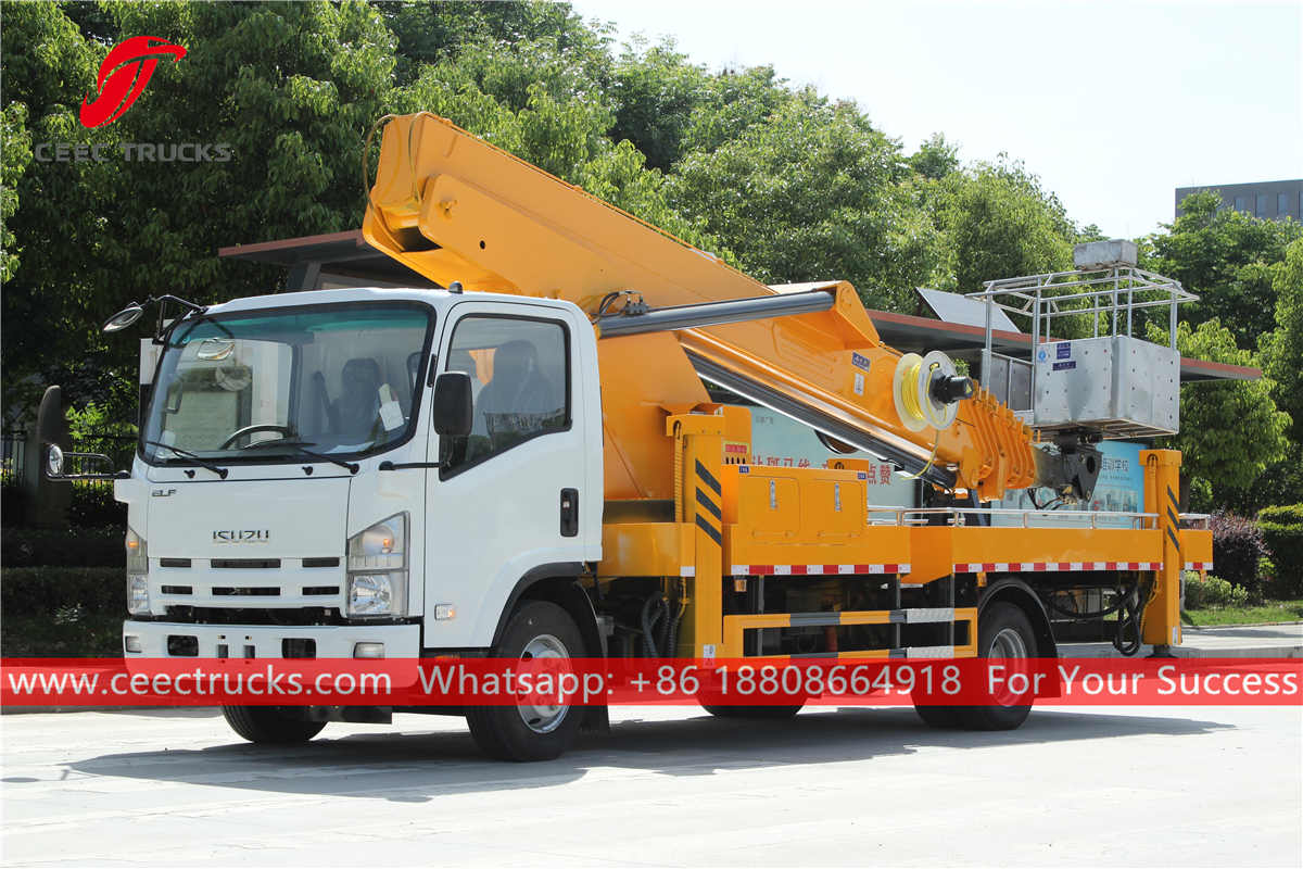 ISUZU truck mounted telescopic boom lift