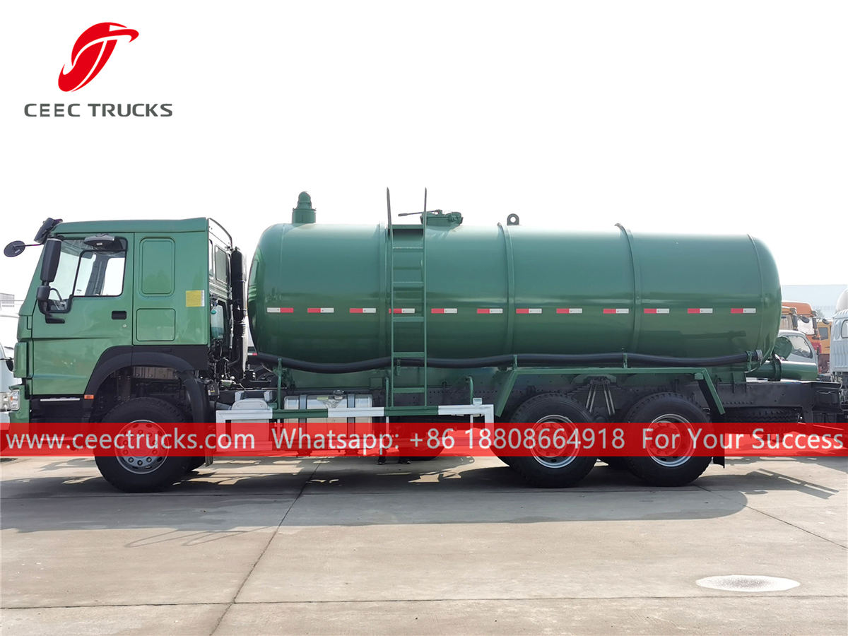 HOWO 10 wheeler septic tanker truck 