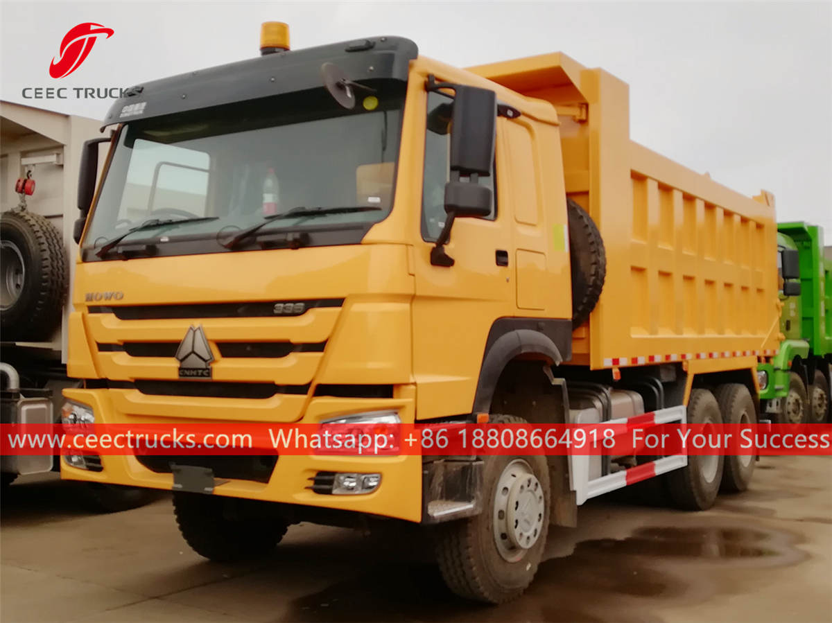 China HOWO RHD dumper truck for Tanzania 