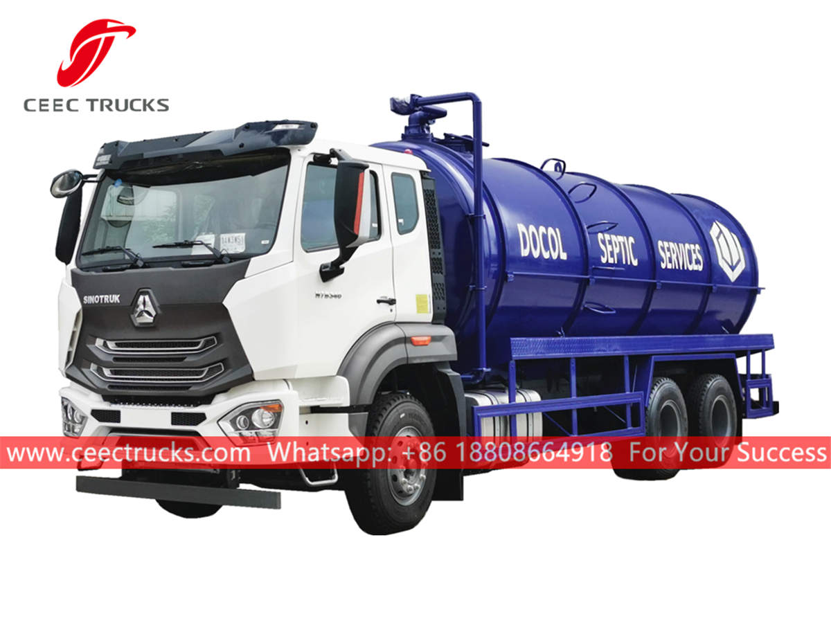 SINOTRUK N7B 20,000liters vacuum septic truck