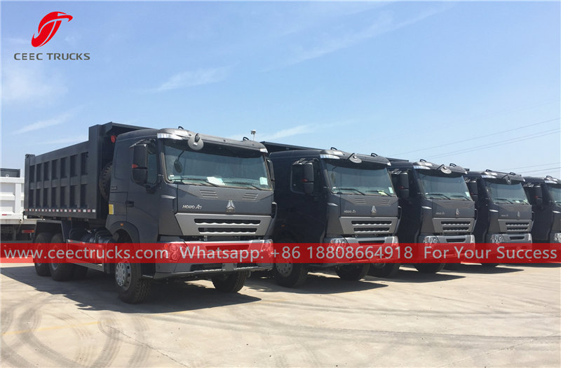China HOWO A7 dumper trucks for sale