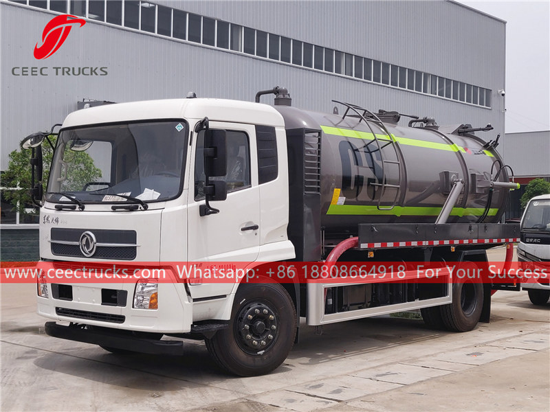 Dongfeng suction-type sewage truck