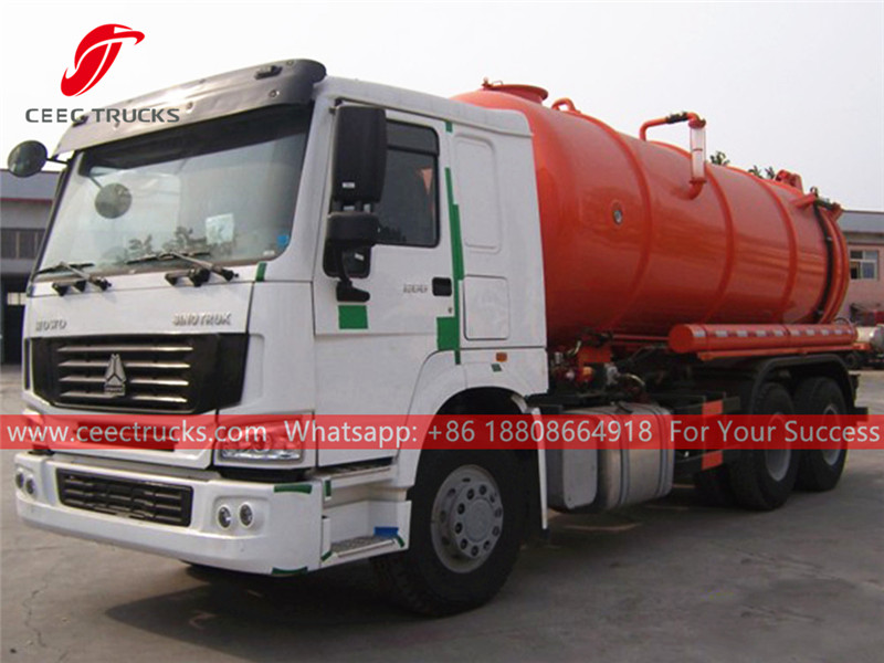 HOWO 20,000 liters sewage treatment truck