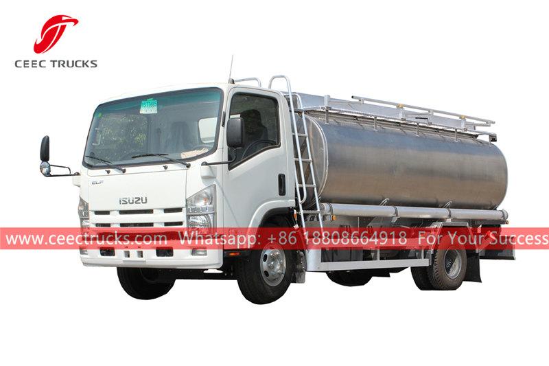ISUZU 4×2 stainless steel oil truck
