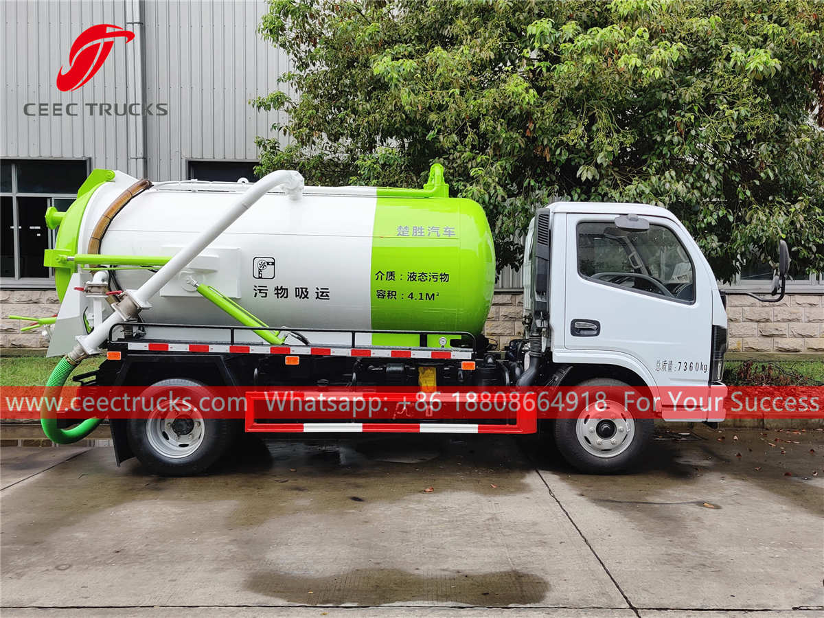 Dongfeng 4CBM vacuum truck for sale