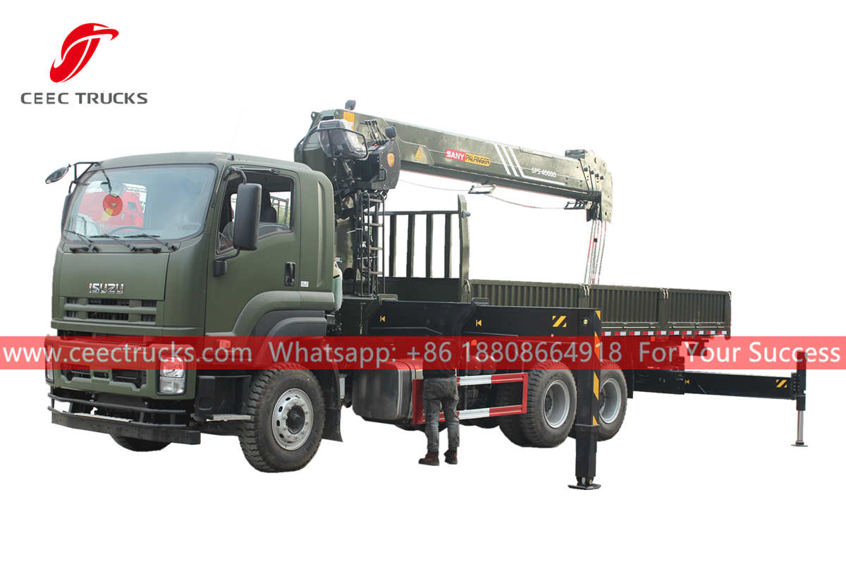 ISUZU 16 ton telescopic boom crane truck