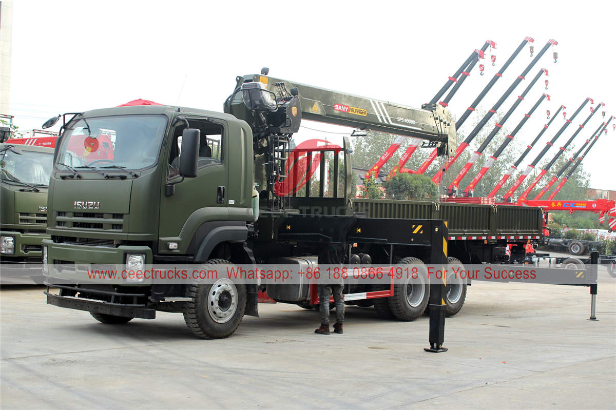 ISUZU truck mounted palfinger crane