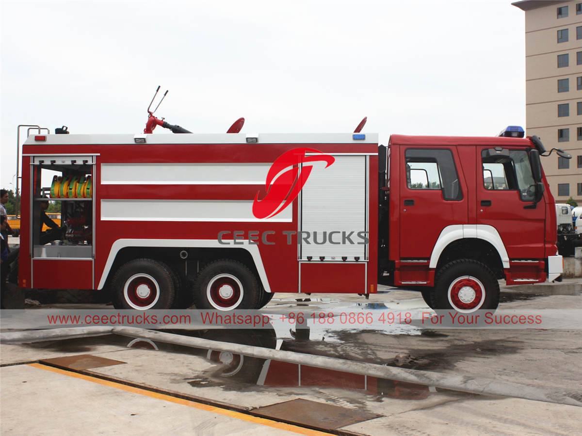 HOWO 6×6 fire fighting truck