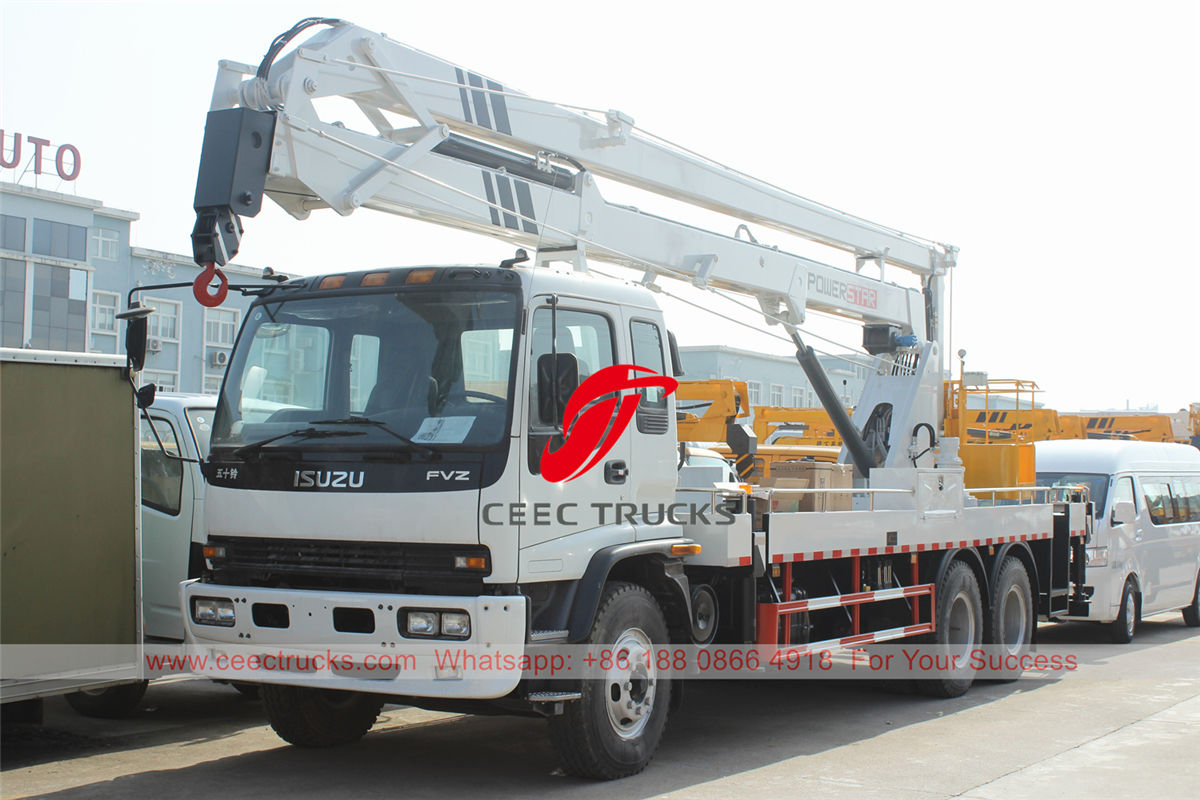 ISUZU FVZ truck mounted boom lift 