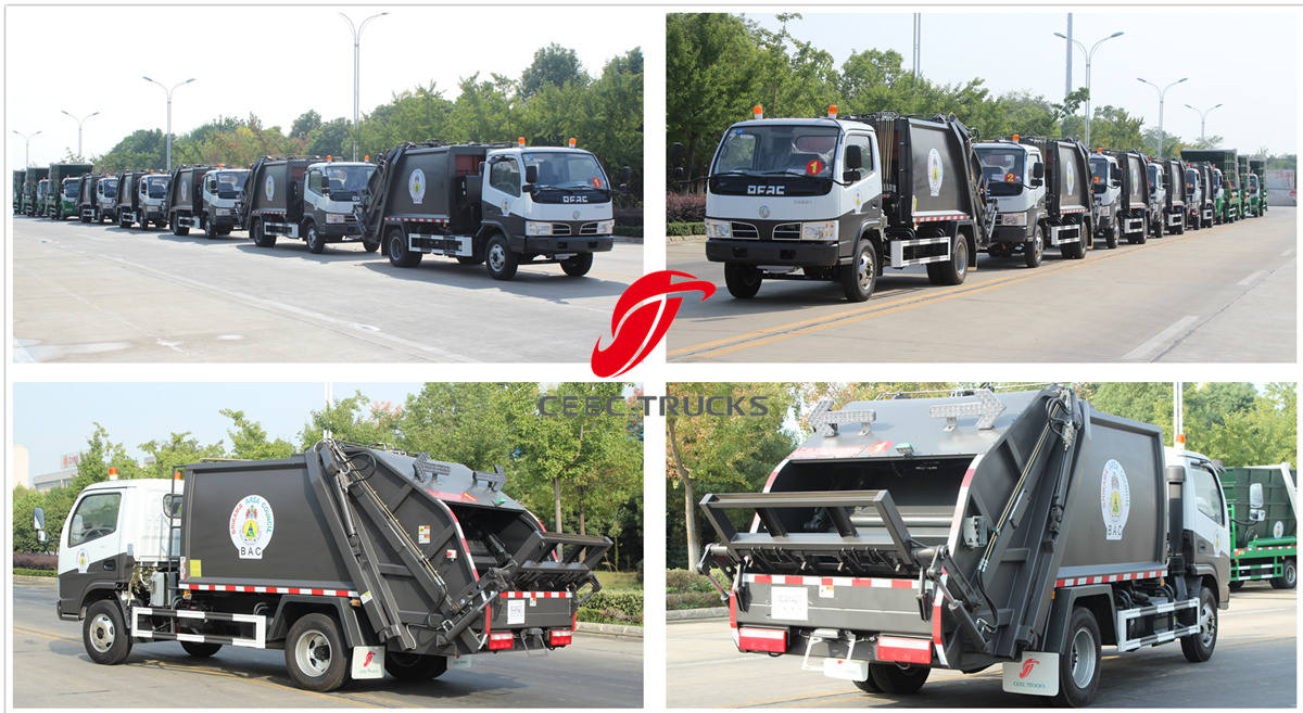 Garbage compactor trucks export