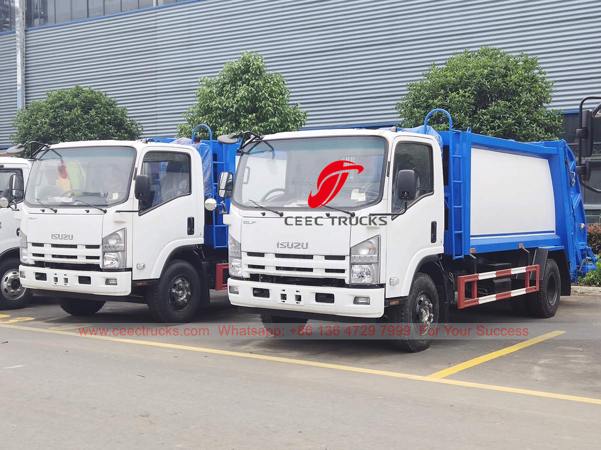 ISUZU waste compressed trucks for export