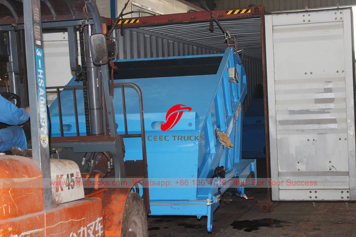 back loading compactor body
