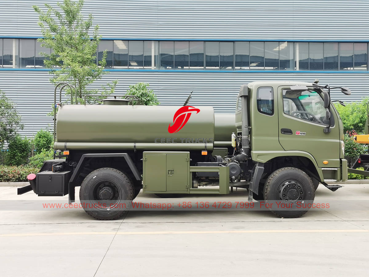 FOTON 4×4 off-road stainless steel drinking water truck