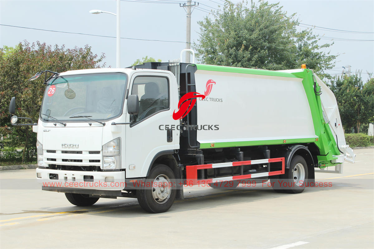 ISUZU back loading refuse collection vehicle