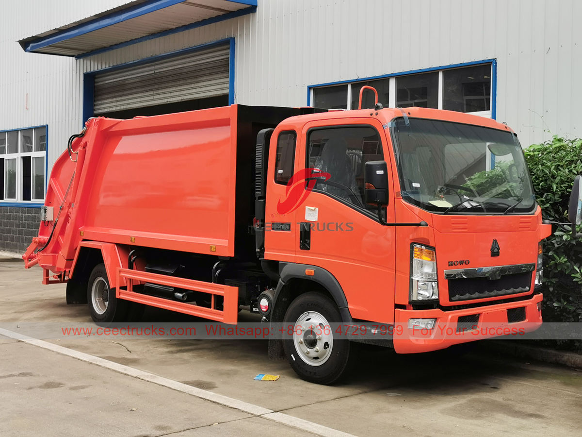 HOWO garbage compactor truck for sale