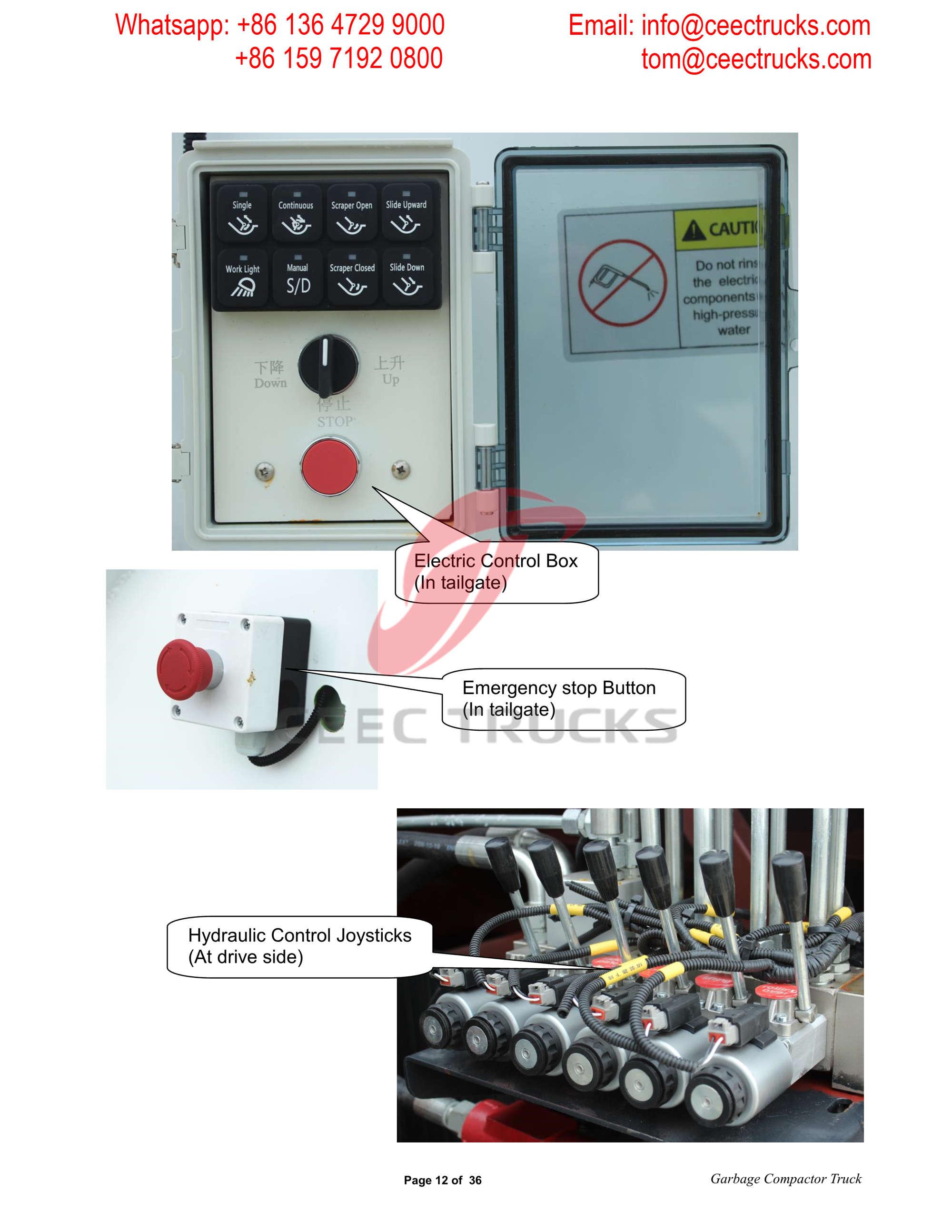 ISUZU 100P garbage compactor truck 6cbm export to Cambodia