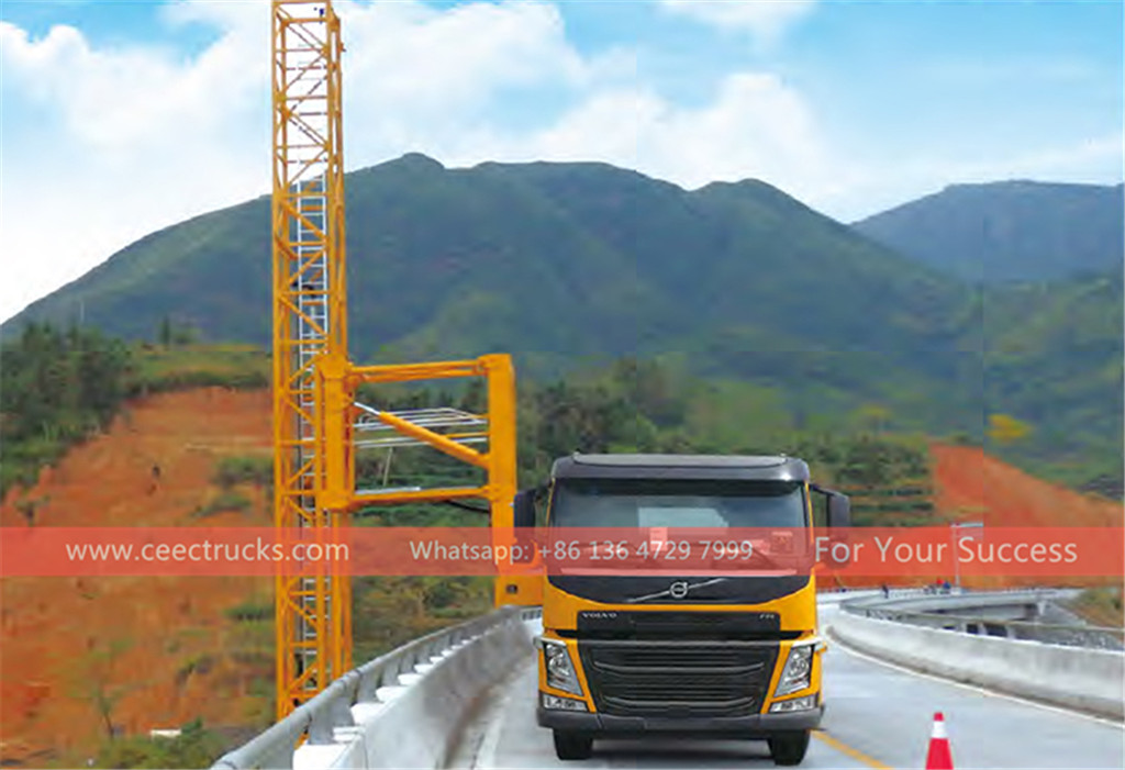 HOWO 8x4 bridge inspection truck export to South American