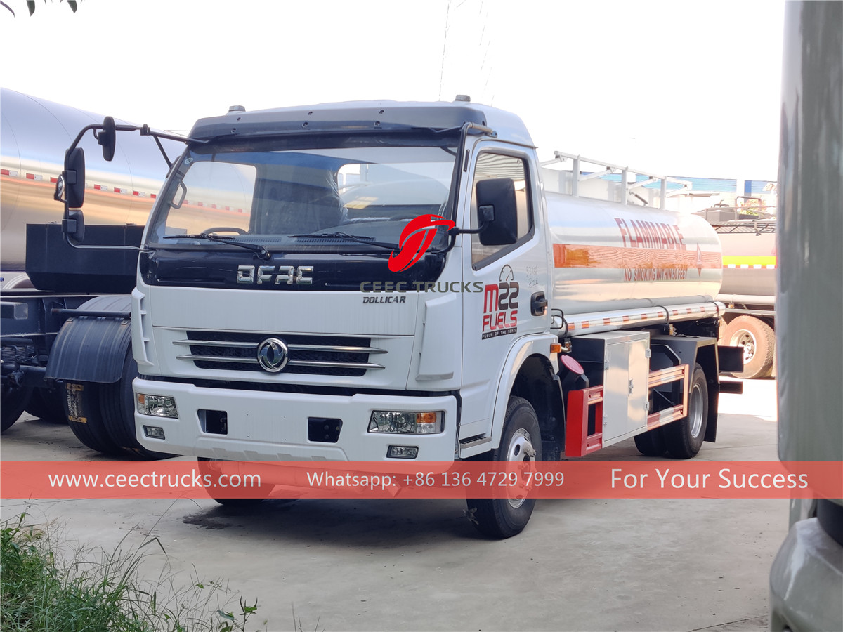 DONGFENG 8000L fuel tanker trucks export to Africa