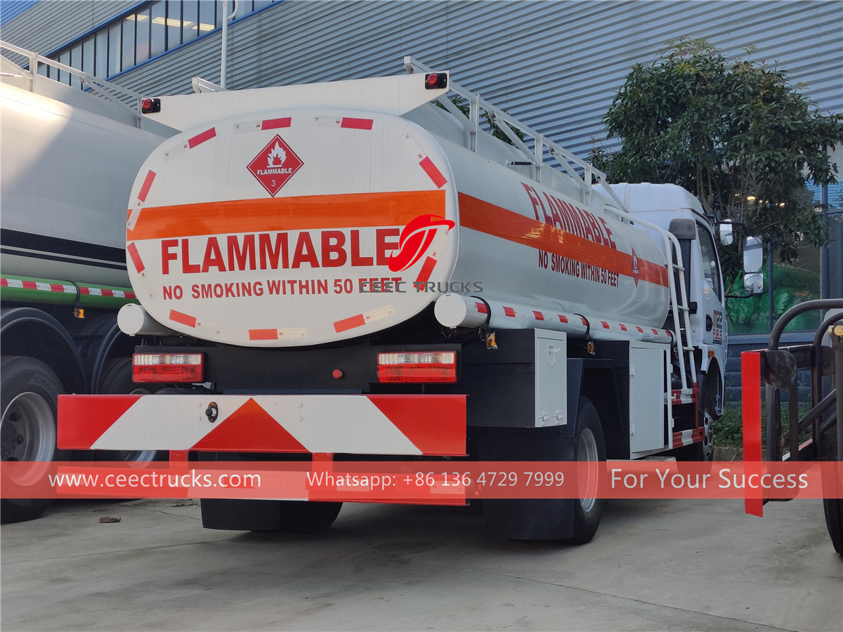 DONGFENG 8000L fuel tanker trucks export to Africa