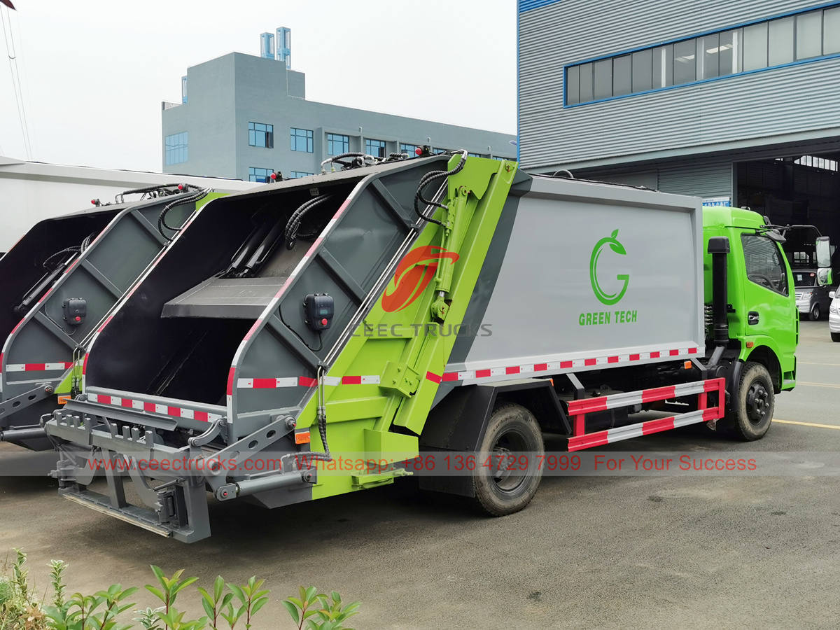 Dongfeng 6 wheeler back loading bin lorry for sale