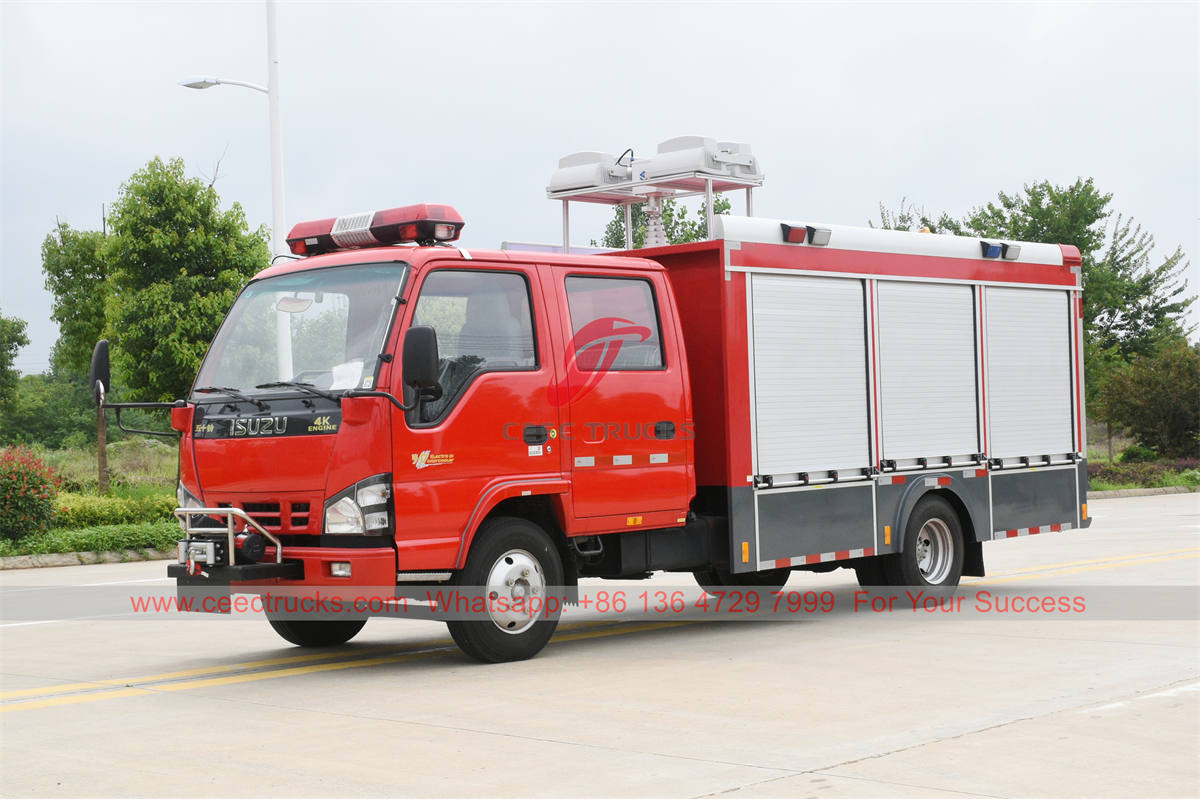 ISUZU 4×2 lighting fire truck