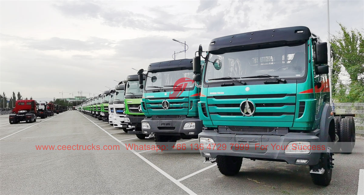 Beiben dump truck chassis for export