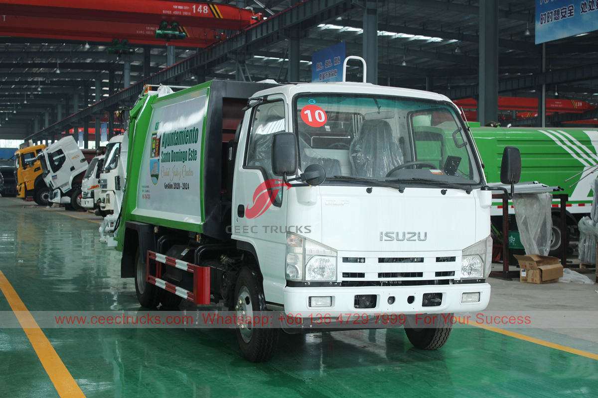Factory direct sale ISUZU rubbish compactor truck