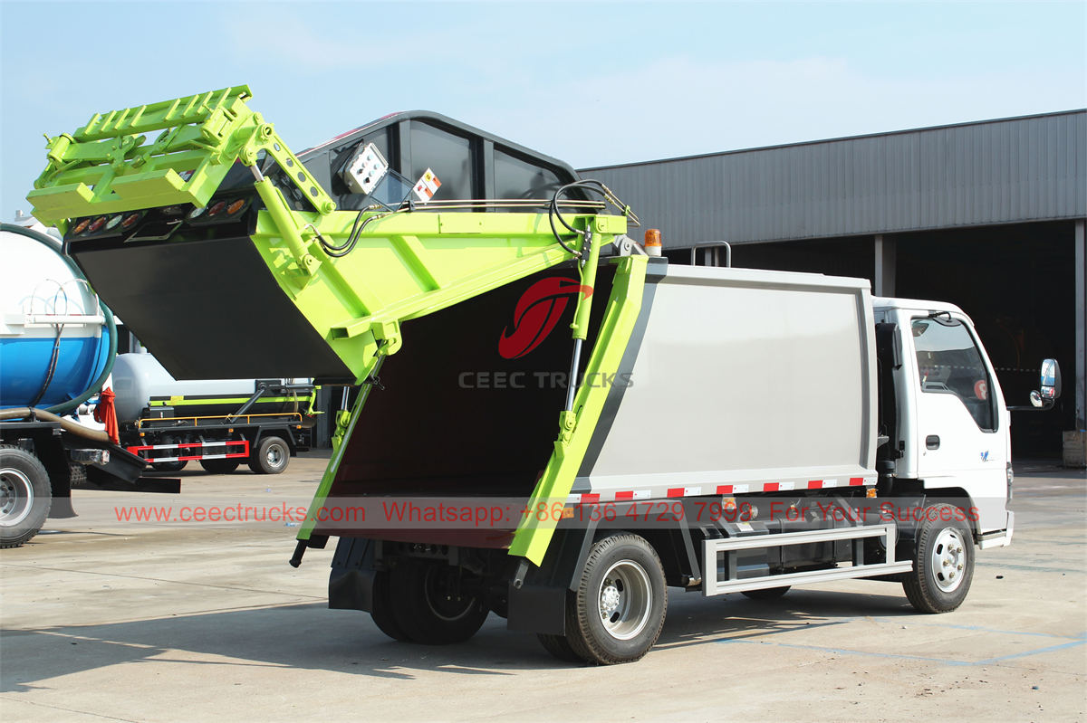 ISUZU rear loading waste collection truck