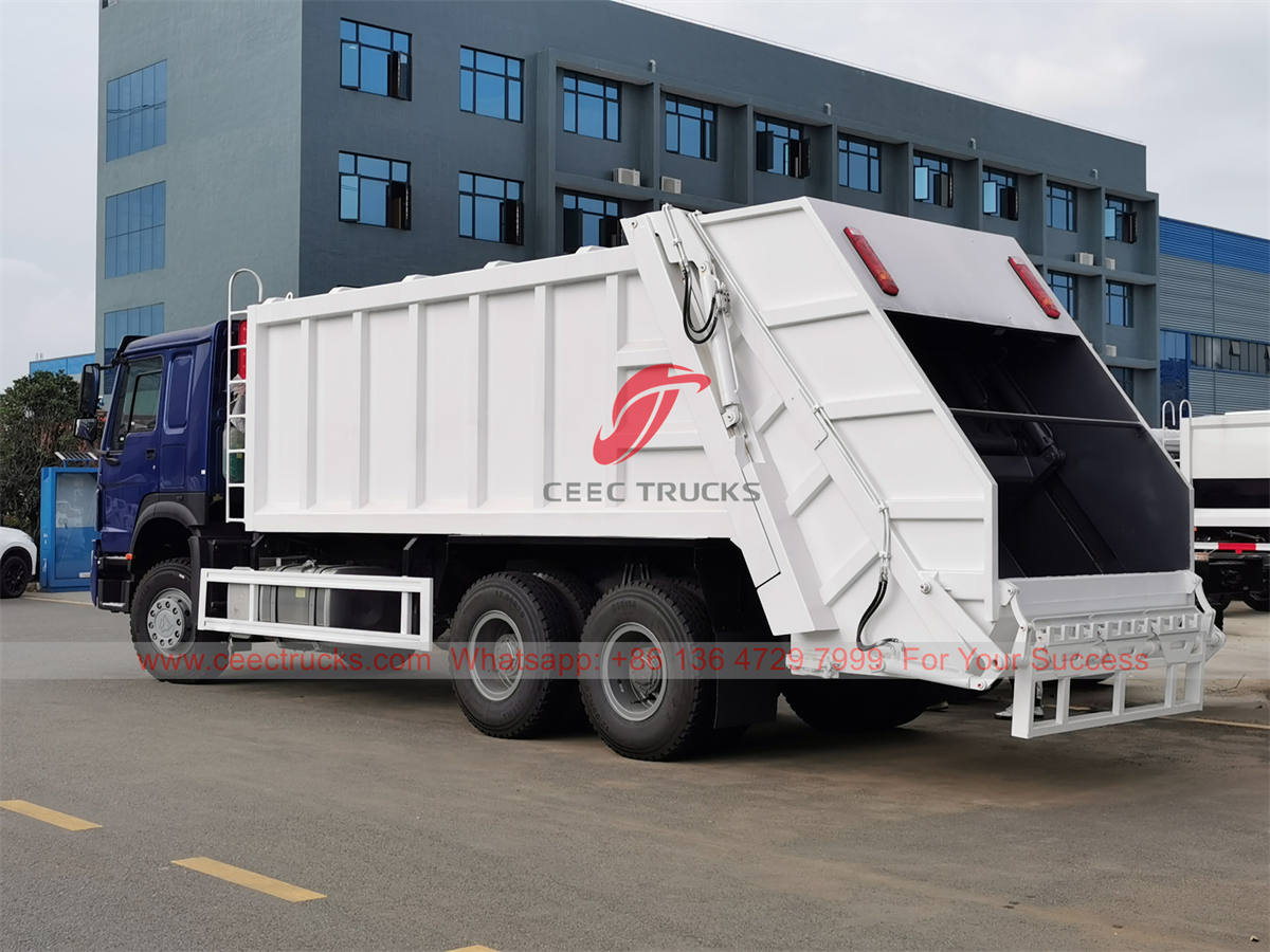 HOWO 10 wheeler refuse compactor truck for sale