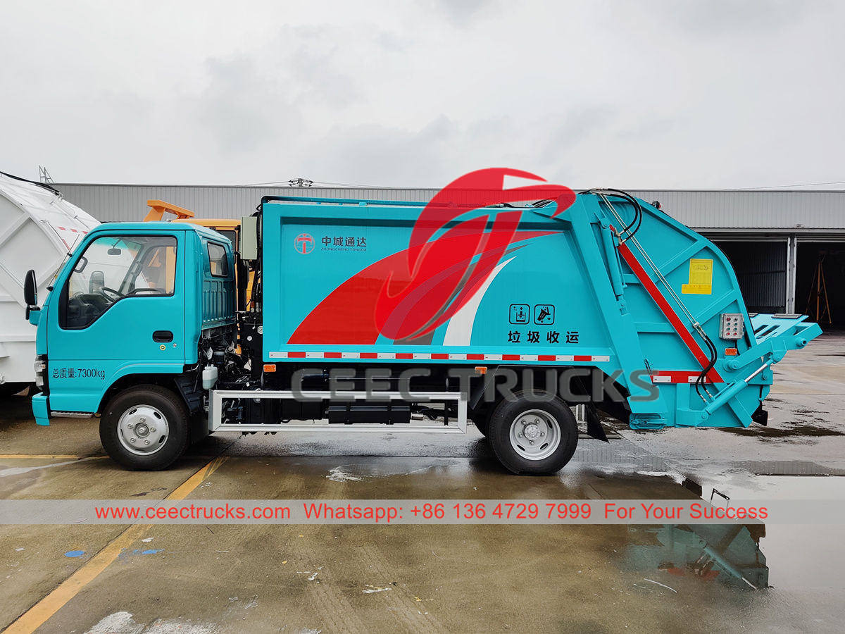 ISUZU 6 CBM waste compactor truck for sale