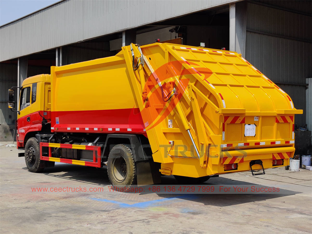 Factory price Dongfeng rear loader garbage truck