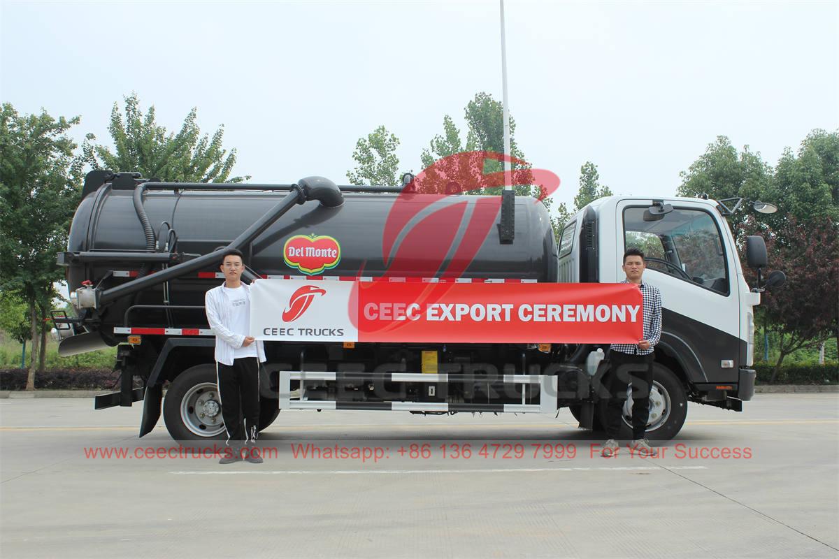 ISUZU 4&times;2 vacuum suction truck manufacturer
